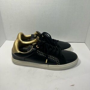 Zadig & Voltaire Black and Gold Sneakers